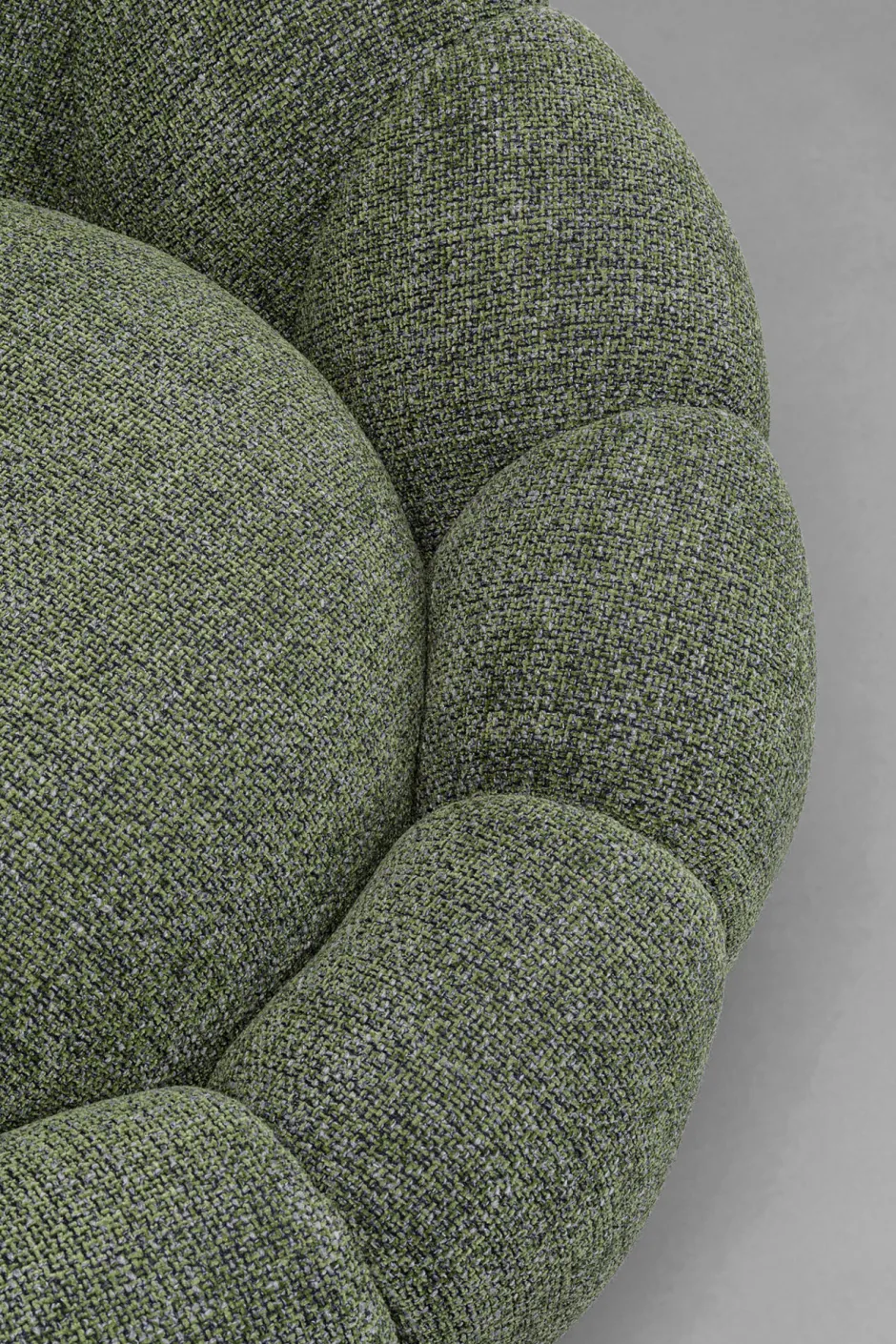 KARE Drehsessel Peppo Bloom Melange Grün