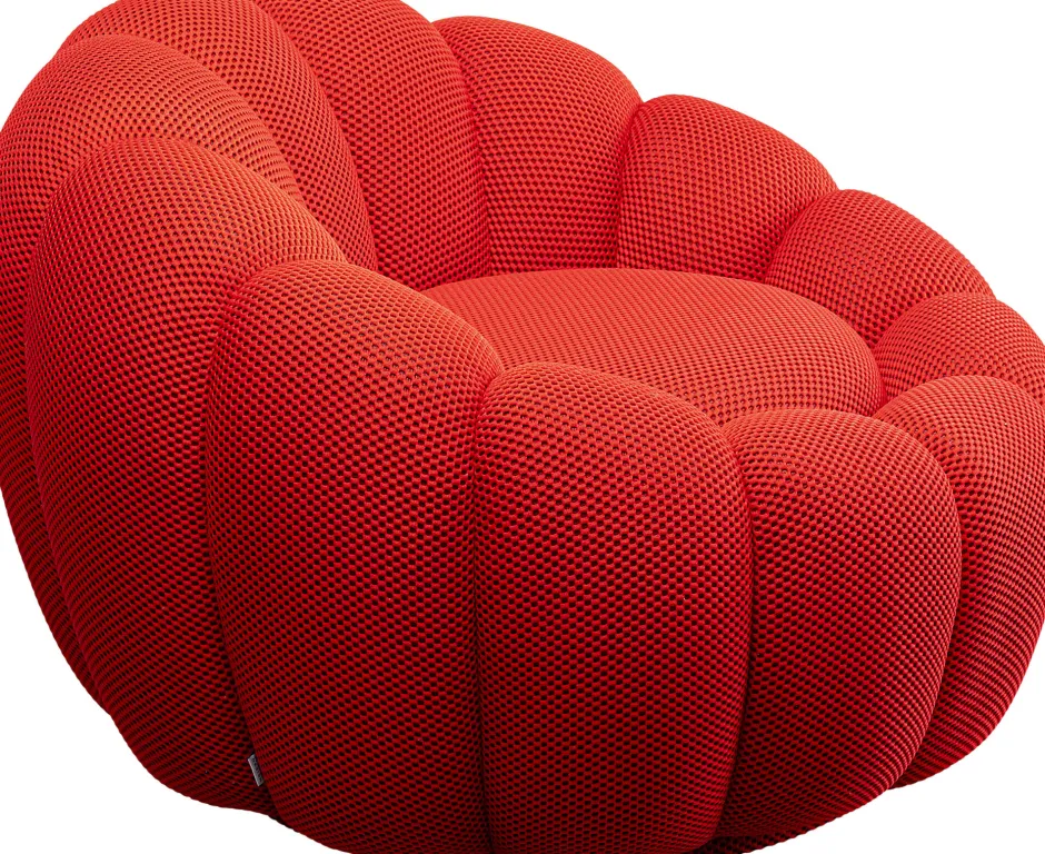 KARE Drehsessel Peppo Bloom Rot