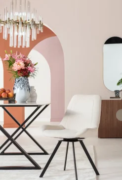 KARE Drehstuhl Baron Creme