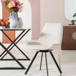 KARE Drehstuhl Baron Creme