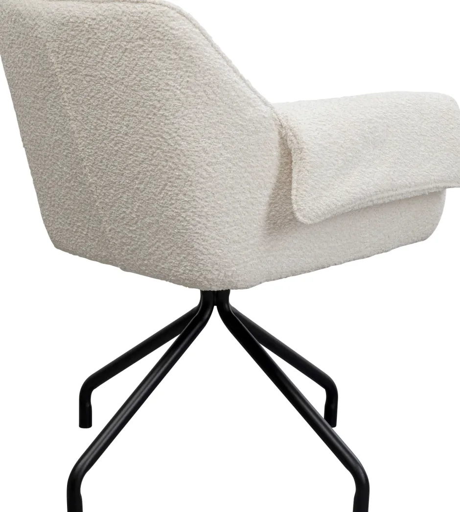 KARE Drehstuhl Bess Creme