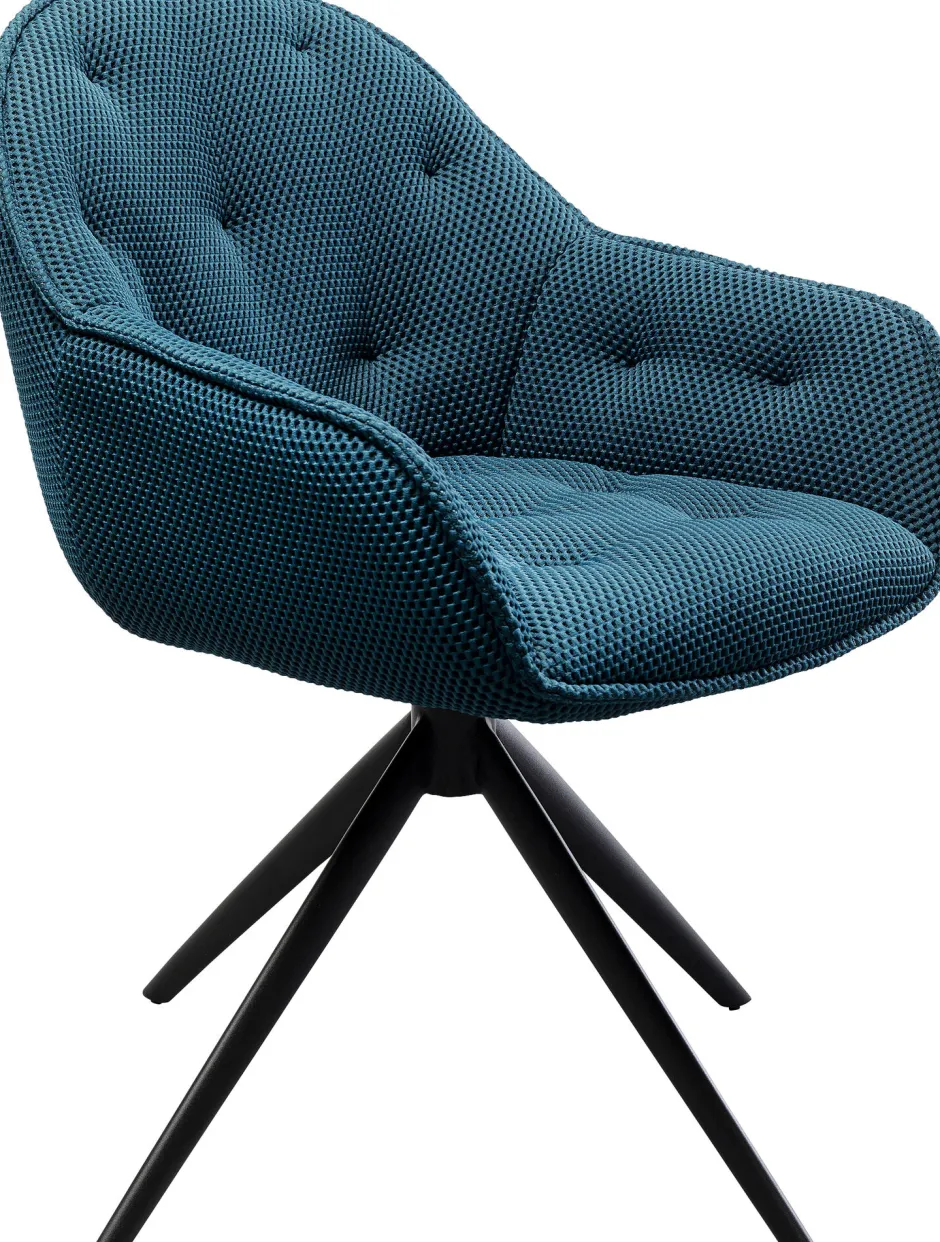 KARE Drehstuhl Carlito Mesh Petrol