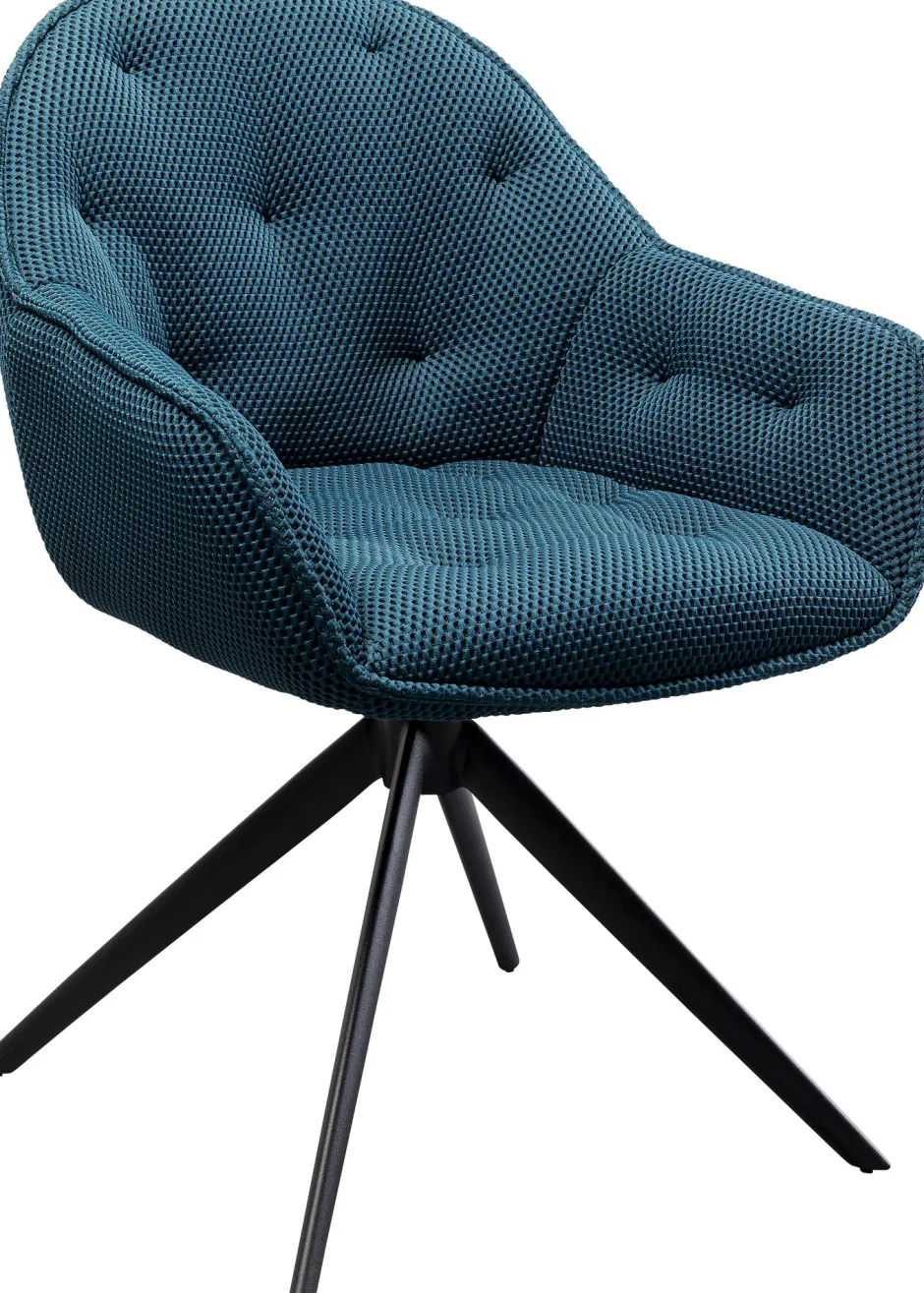 KARE Drehstuhl Carlito Mesh Petrol