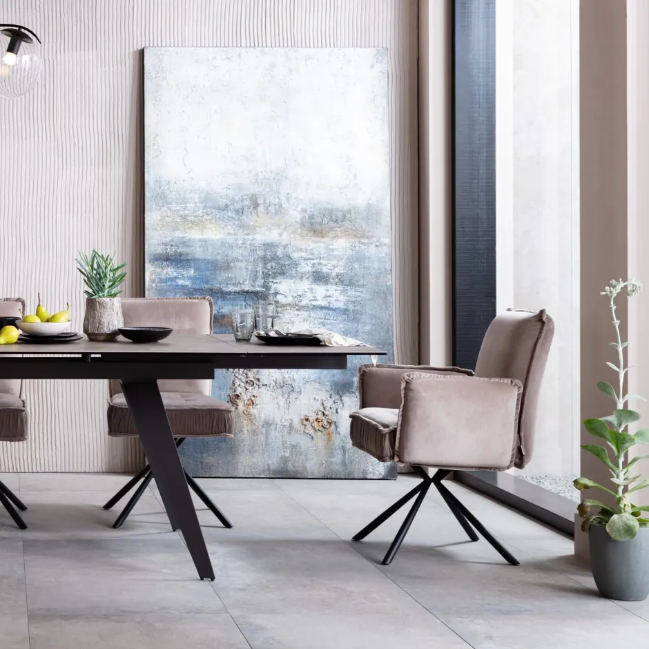 KARE Drehstuhl Chelsea Grau