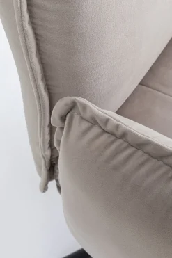 KARE Drehstuhl mit Armlehnen Chelsea Grau