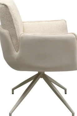 KARE Drehstuhl mit Armlehnen Hilla Weiß