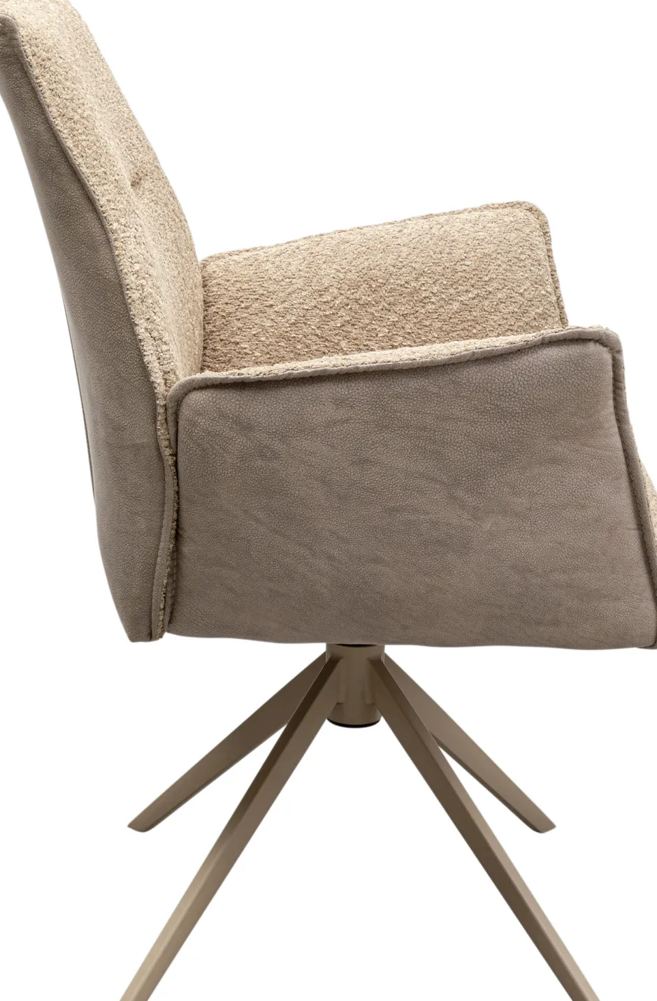 KARE Drehstuhl mit Armlehnen Liverpool Greige