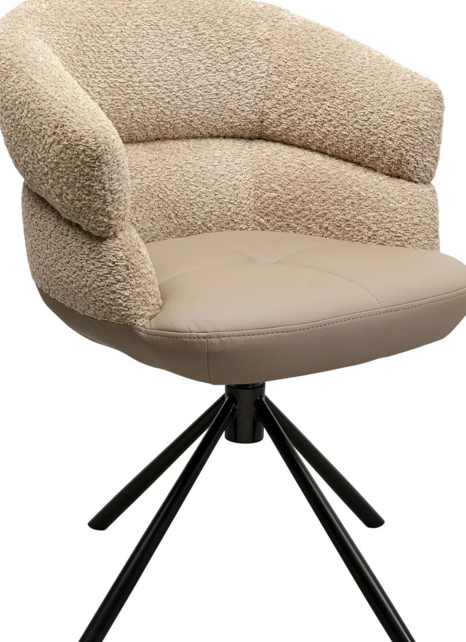 KARE Drehstuhl mit Armlehnen Tasty
