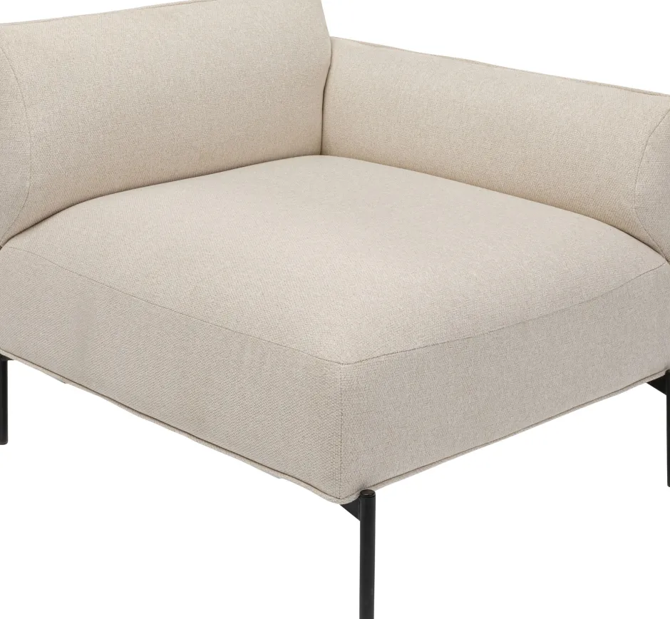 KARE Ecke Klein Rechts Element Chiara Creme 76cm