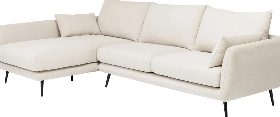 KARE Ecksofa Amalfi Links Creme 275cm