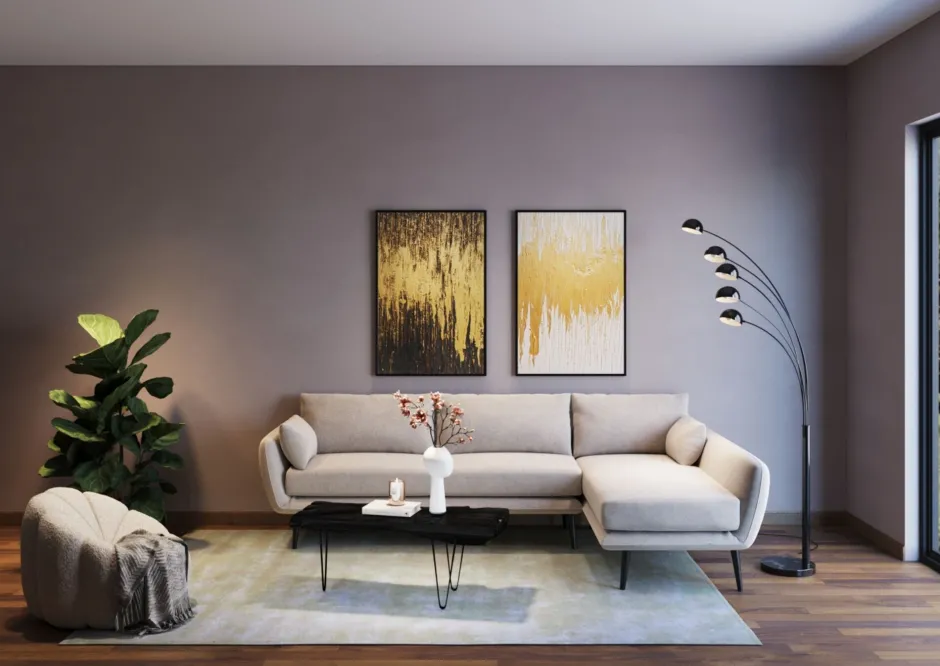 KARE Ecksofa Amalfi Rechts Creme 275cm