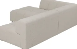 KARE Ecksofa Belami Creme Links 265cm