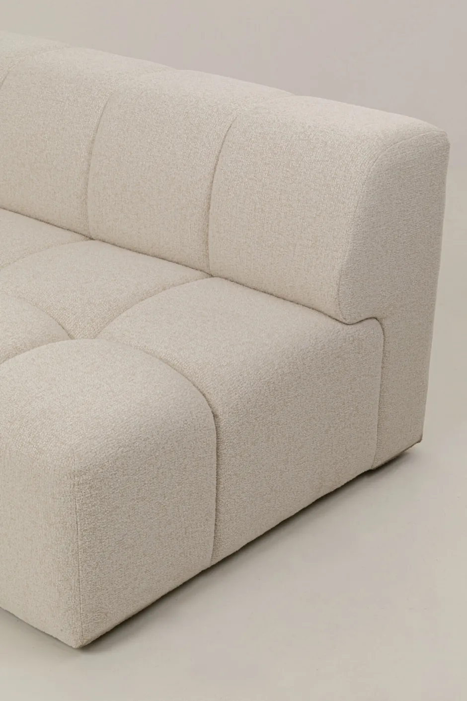KARE Ecksofa Belami Creme Links 265cm