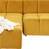 KARE Ecksofa Belami Velvet Amber Links