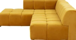 KARE Ecksofa Belami Velvet Amber Links