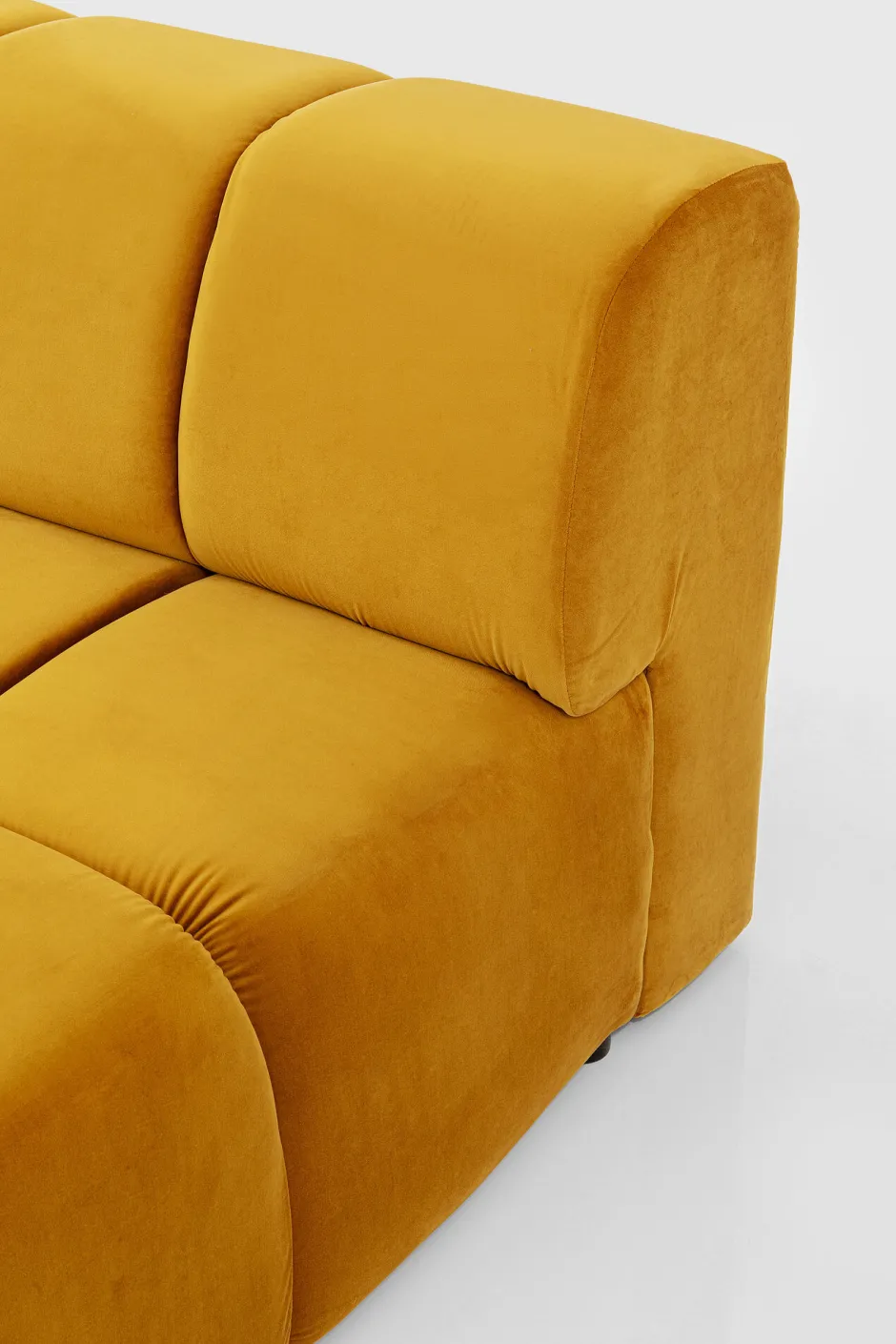 KARE Ecksofa Belami Velvet Amber Links
