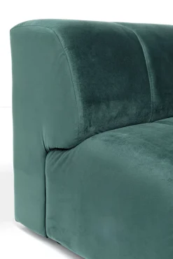 KARE Ecksofa Belami Velvet Dunkelgrün Rechts 265cm