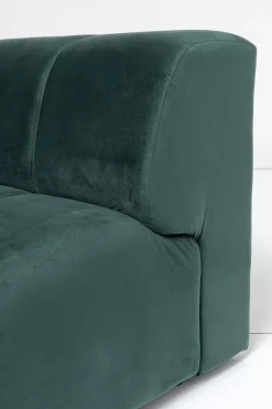 KARE Ecksofa Belami Velvet Dunkelgrün Links 265cm