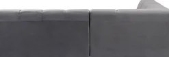 KARE Ecksofa Belami Velvet Grau Links