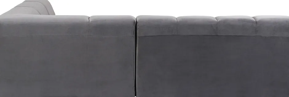 KARE Ecksofa Belami Velvet Grau Rechts