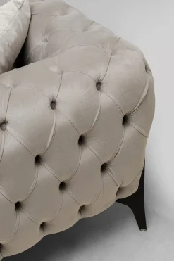 KARE Ecksofa Bellissima Velvet Taupe Links