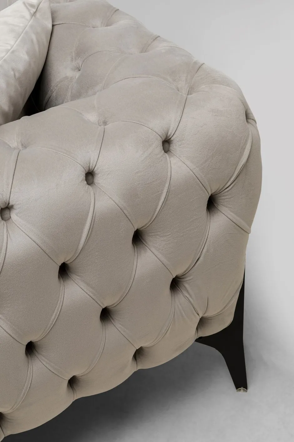 KARE Ecksofa Bellissima Velvet Taupe Links
