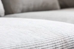 KARE Ecksofa Gianni Cord Grau Links