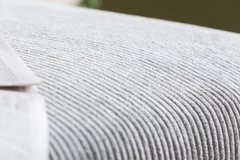 KARE Ecksofa Gianni Cord Grau Rechts