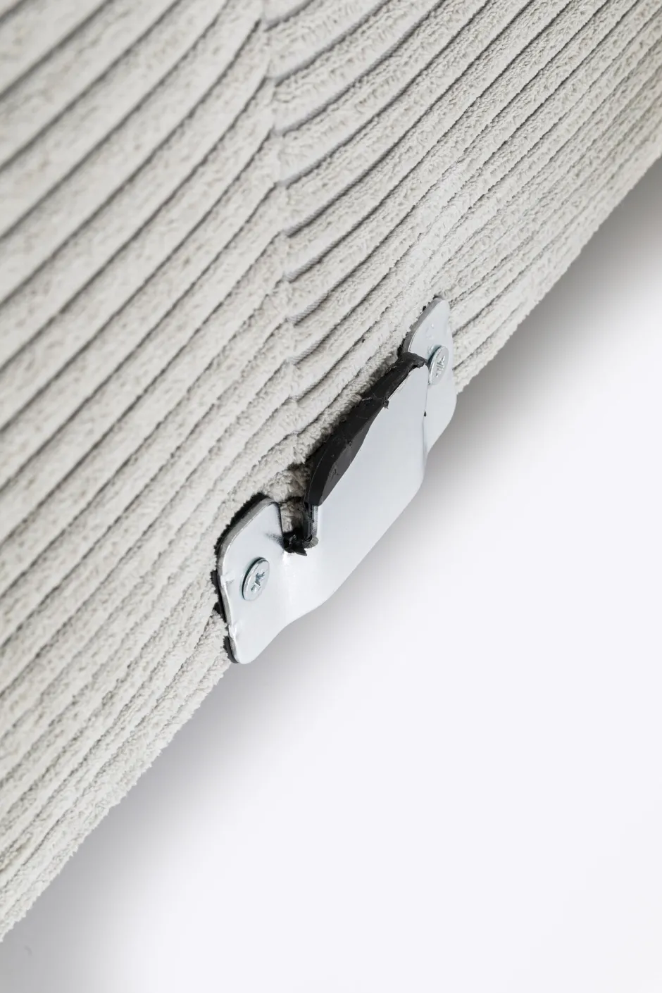 KARE Ecksofa Gianni Cord Grau Rechts