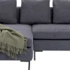 KARE Ecksofa Gianni Grau Links