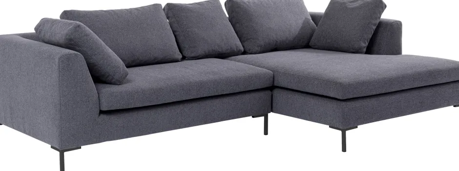 KARE Ecksofa Gianni Grau Rechts