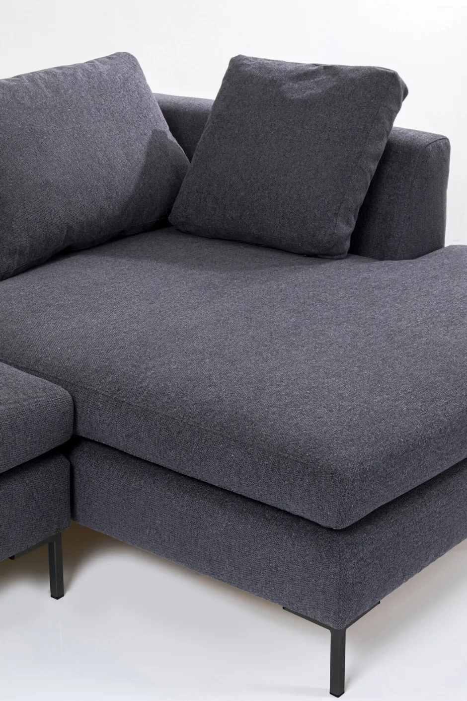 KARE Ecksofa Gianni Grau Rechts