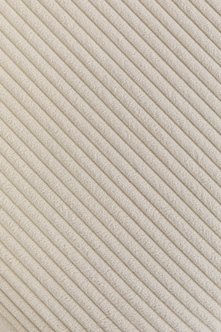 KARE Ecksofa Infinity Ottomane Cord Creme Links