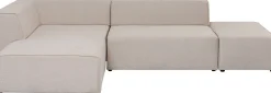 KARE Ecksofa Infinity Ottomane Creme Links