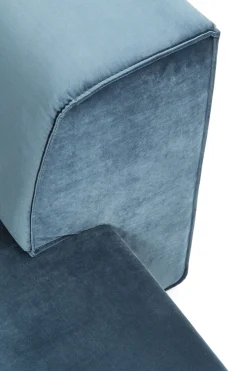 KARE Ecksofa Infinity Velvet Ocean Rechts