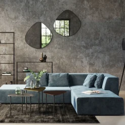 KARE Ecksofa Infinity Velvet Ocean Rechts