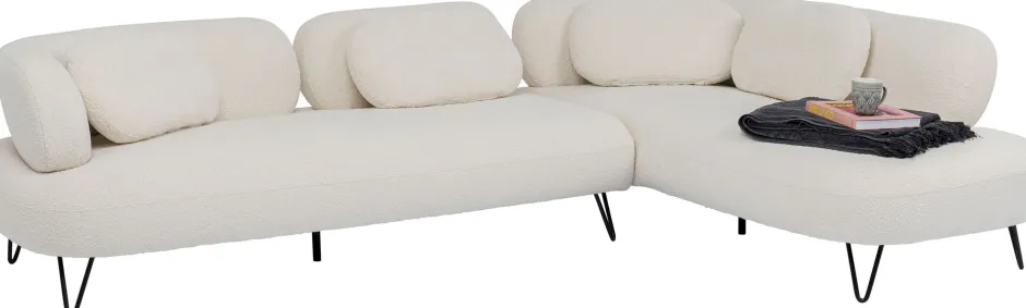 KARE Ecksofa Peppo Weiß