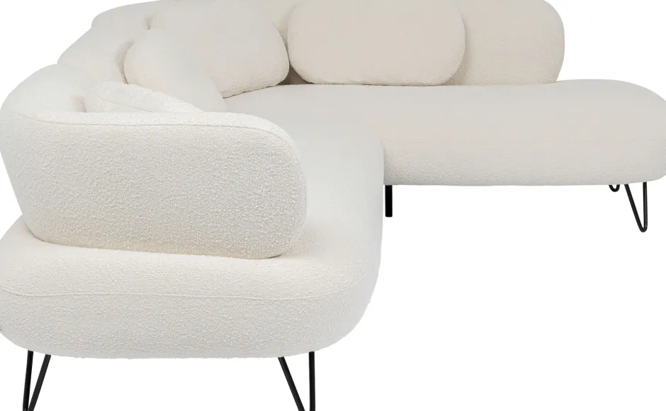 KARE Ecksofa Peppo Weiß