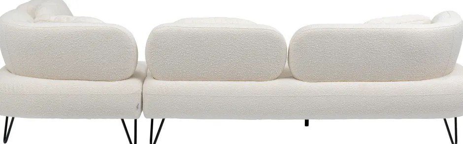 KARE Ecksofa Peppo Weiß