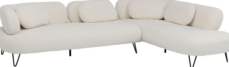 KARE Ecksofa Peppo Weiß