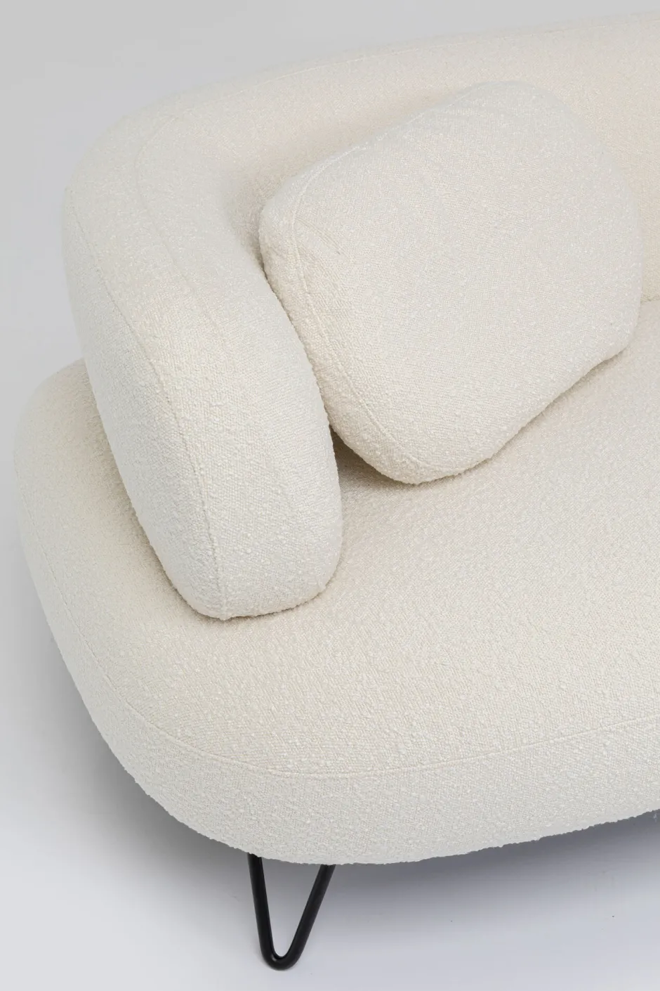 KARE Ecksofa Peppo Weiß