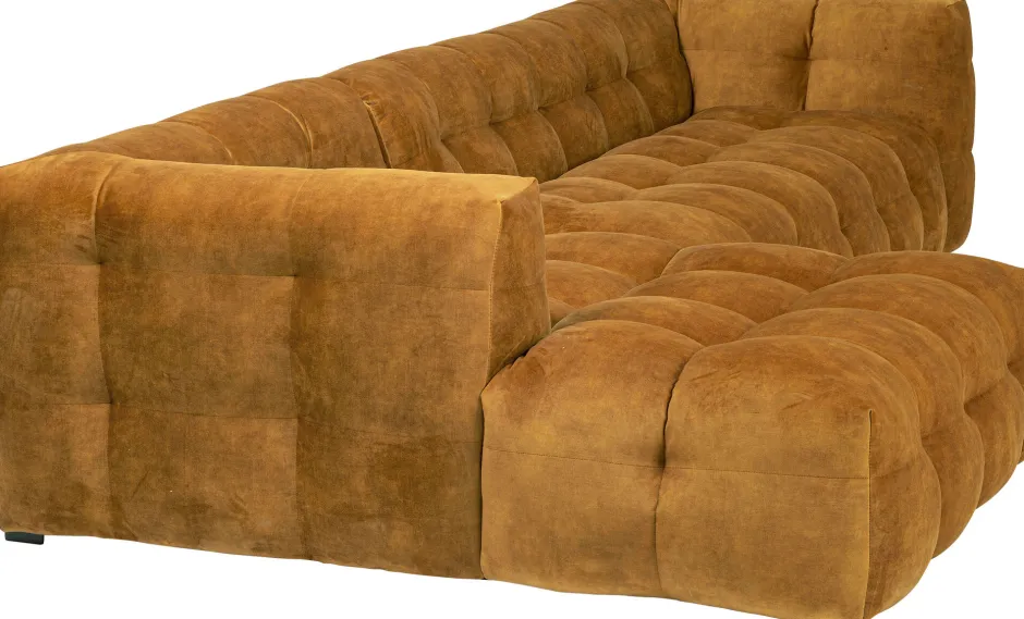 KARE Ecksofa Salamanca Goldbraun Links