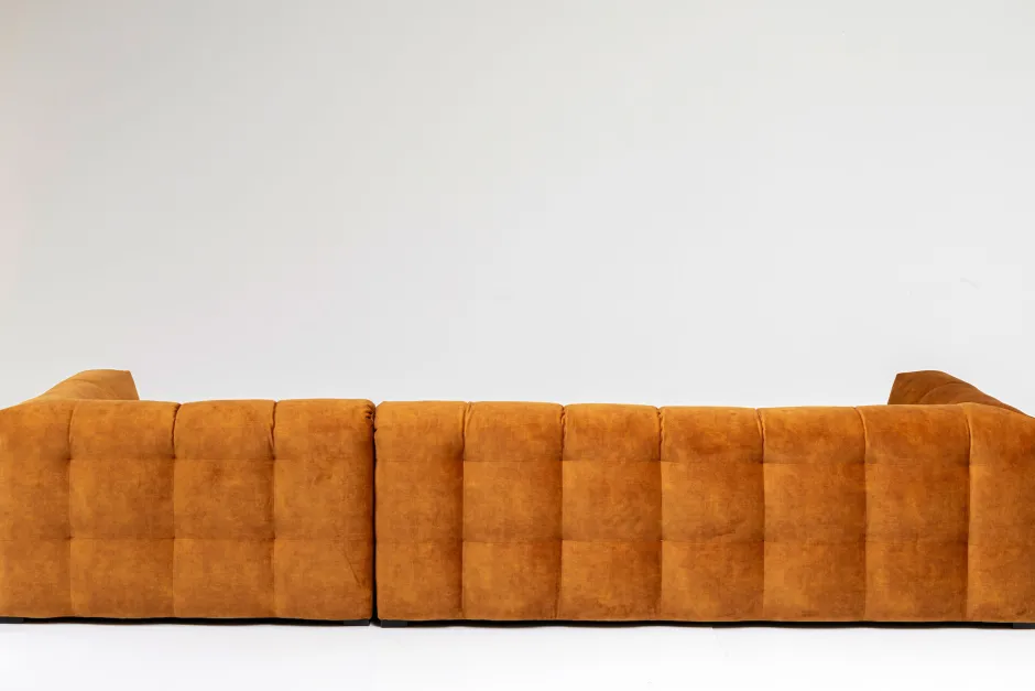 KARE Ecksofa Salamanca Goldbraun Rechts