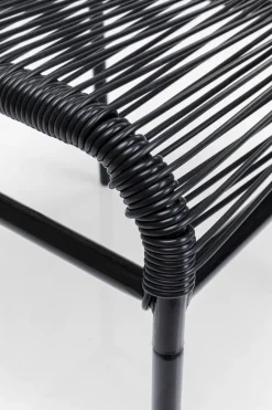 KARE Fußhocker Acapulco Mono Schwarz