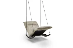 KARE Funktionssessel Rockfrog breit Stoff Lounge petrol