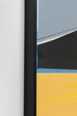 KARE Gerahmtes Bild Abstract Shapes Orange 73x143cm