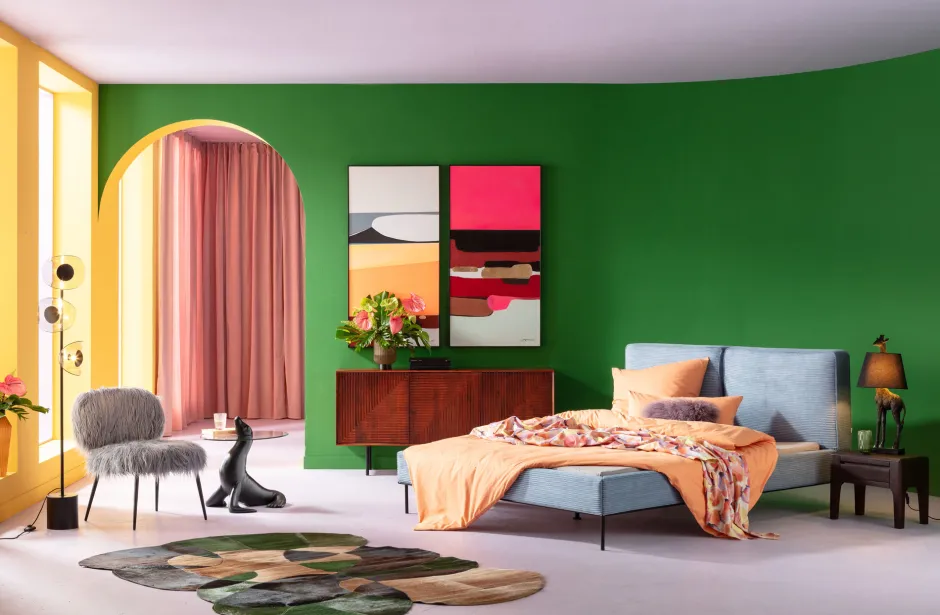 KARE Gerahmtes Bild Abstract Shapes Pink 73x143cm