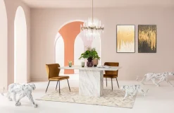 KARE Gerahmtes Bild Abstract Schwarz 80x120cm