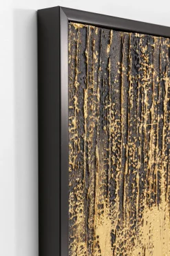 KARE Gerahmtes Bild Abstract Schwarz 80x120cm