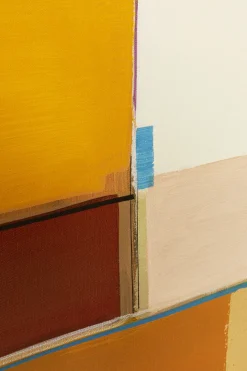 KARE Gerahmtes Bild Abstract Shapes Gelb 113x113cm